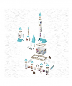 Disney 3D Puzzle - Frozen II Castle - 216 pcs - Image 3