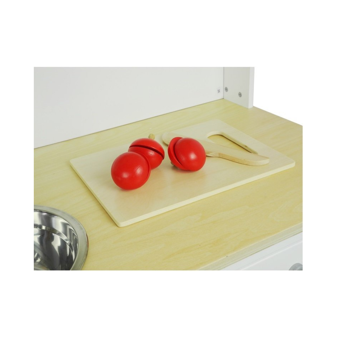 White & Pink Wooden Kitchen - Image 4