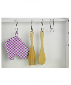White & Pink Wooden Kitchen - Image 5