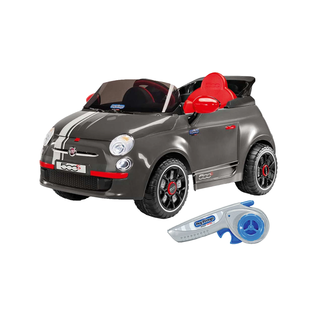 Fiat 500 with Remote Control - Grey (6V)