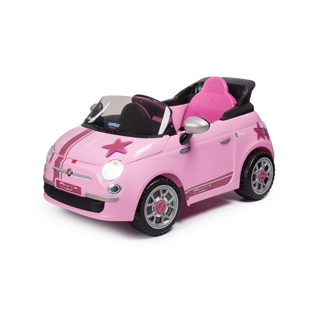 Fiat 500 with Remote Control - Pink (6V) - Image 3
