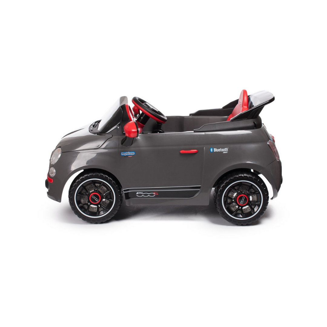 Fiat 500 with Remote Control - Grey (6V) - Image 2