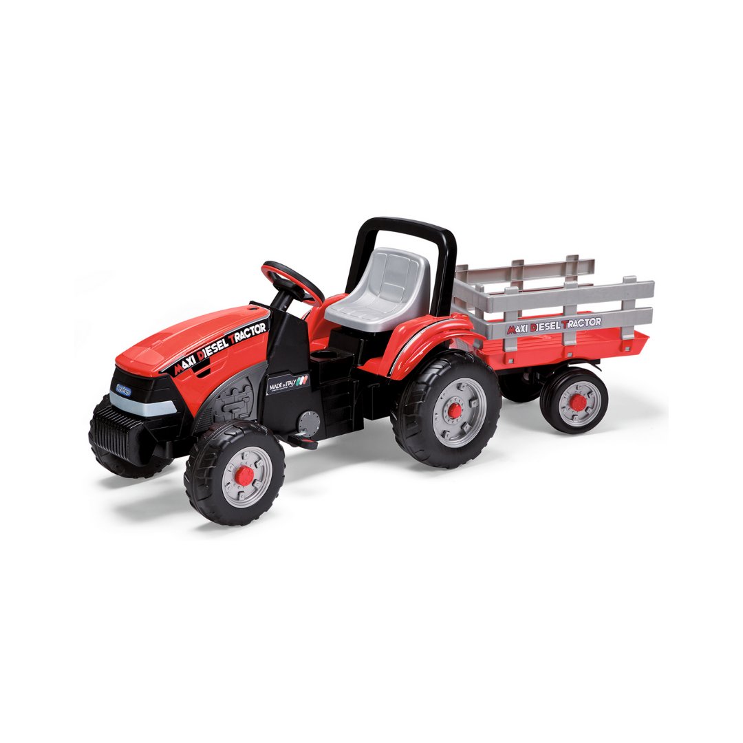 Maxi Diesel Tractor with Trailer (Pedal Action)