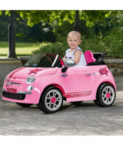 Fiat 500 with Remote Control - Pink (6V) - Image 14