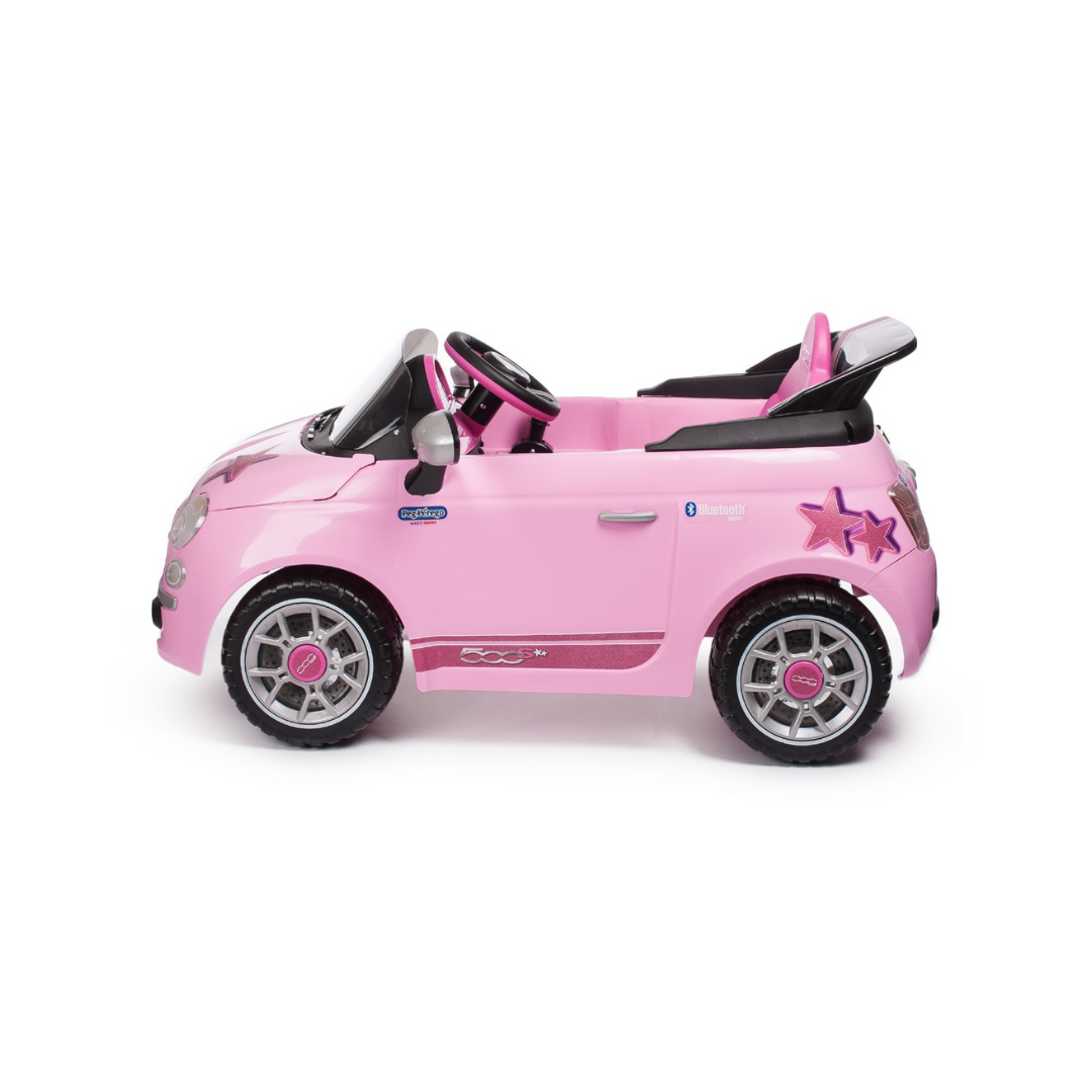 Fiat 500 with Remote Control - Pink (6V) - Image 2