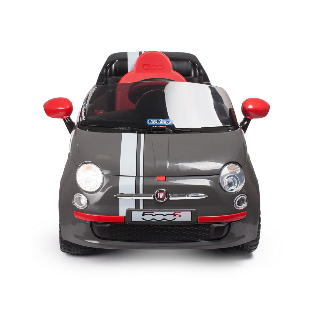 Fiat 500 with Remote Control - Grey (6V) - Image 3