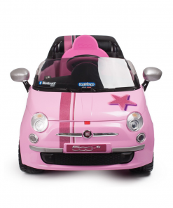 Fiat 500 with Remote Control - Pink (6V) - Image 4
