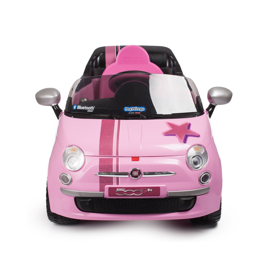 Fiat 500 with Remote Control - Pink (6V) - Image 4