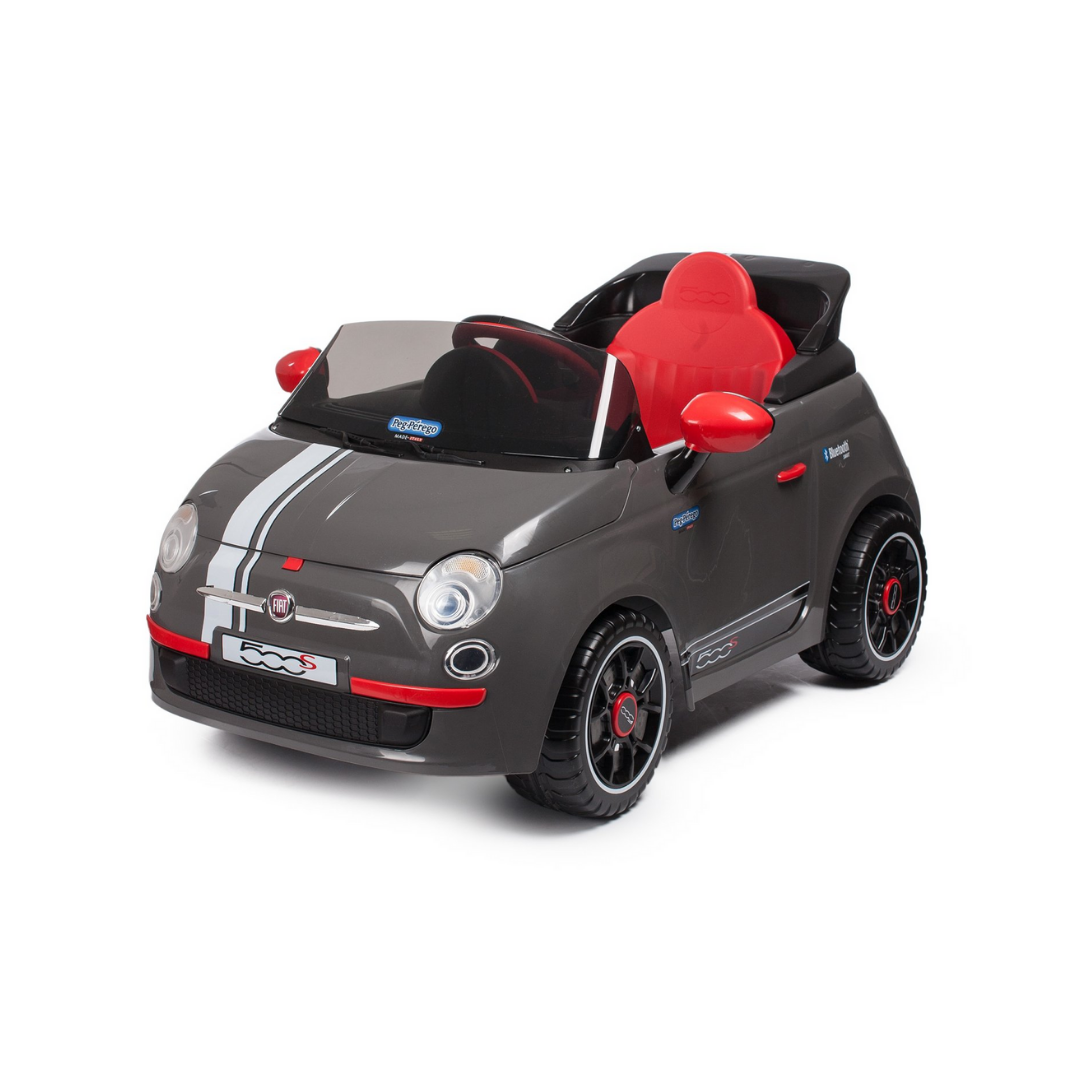 Fiat 500 with Remote Control - Grey (6V) - Image 4