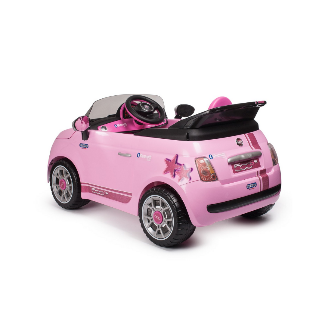 Fiat 500 with Remote Control - Pink (6V) - Image 5