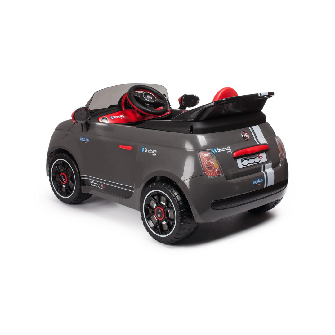 Fiat 500 with Remote Control - Grey (6V) - Image 5