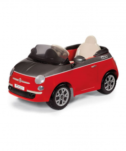 Fiat 500 with Remote Control - Grey/Red (6V) - Image 3