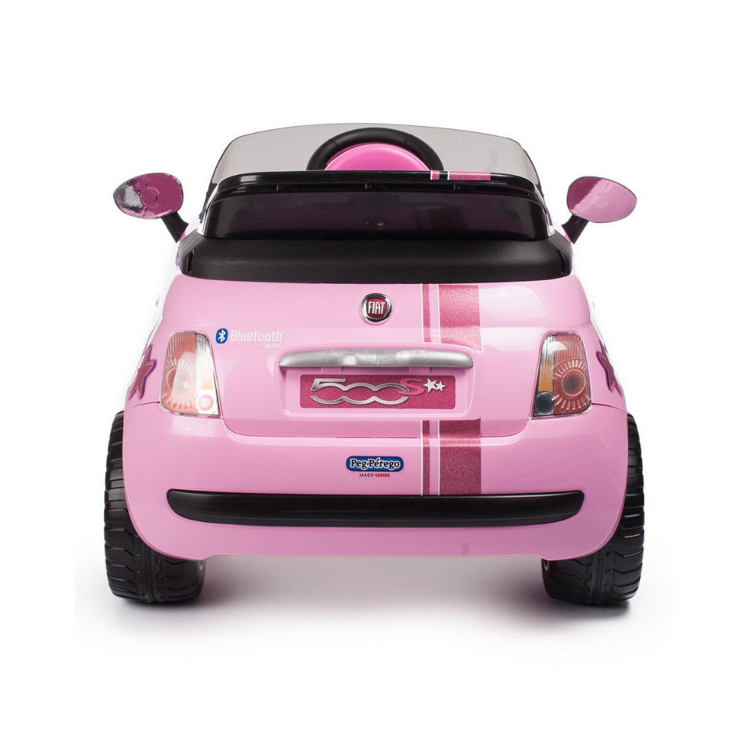 Fiat 500 with Remote Control - Pink (6V) - Image 6
