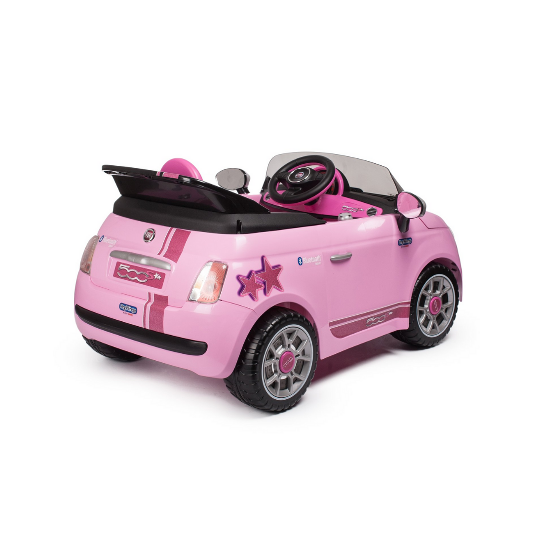 Fiat 500 with Remote Control - Pink (6V) - Image 7