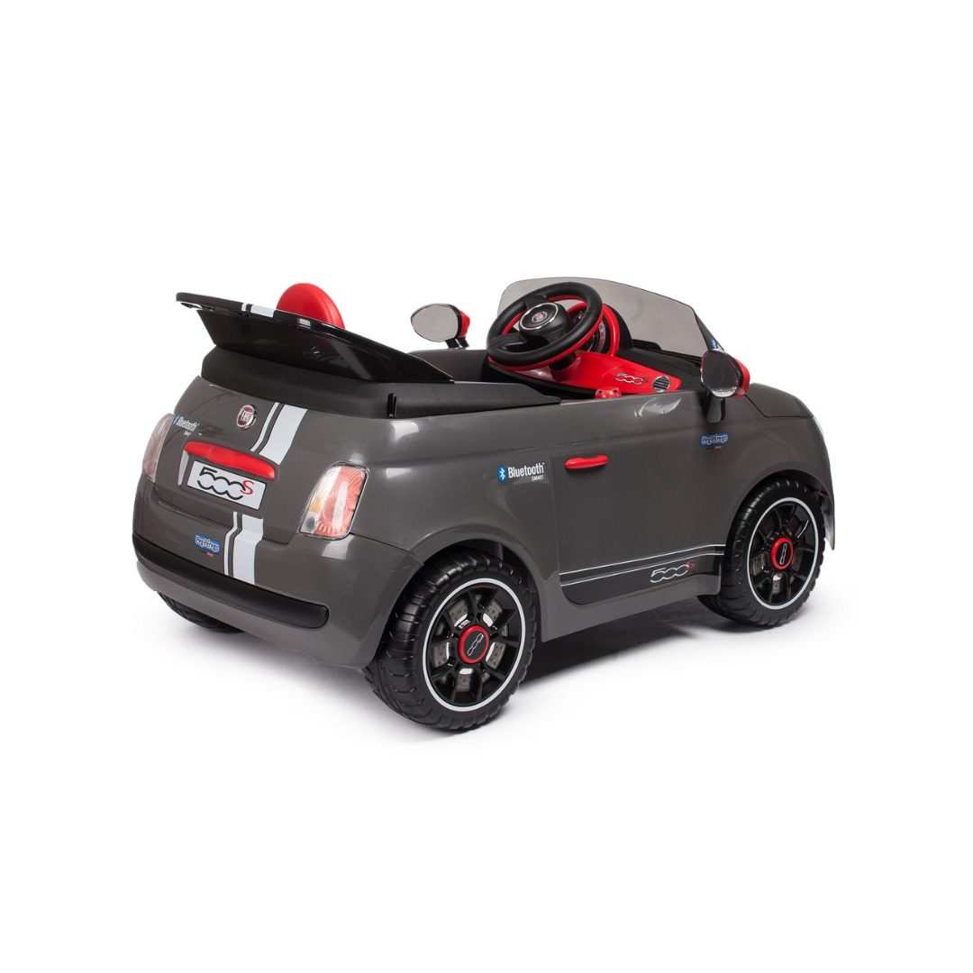 Fiat 500 with Remote Control - Grey (6V) - Image 7