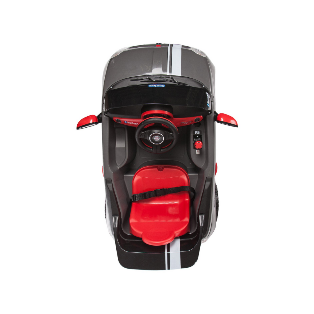 Fiat 500 with Remote Control - Grey (6V) - Image 8