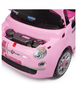 Fiat 500 with Remote Control - Pink (6V) - Image 9