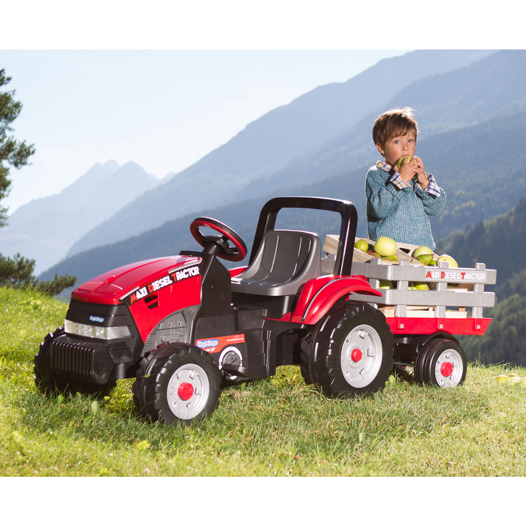 Maxi Diesel Tractor with Trailer (Pedal Action) - Image 8