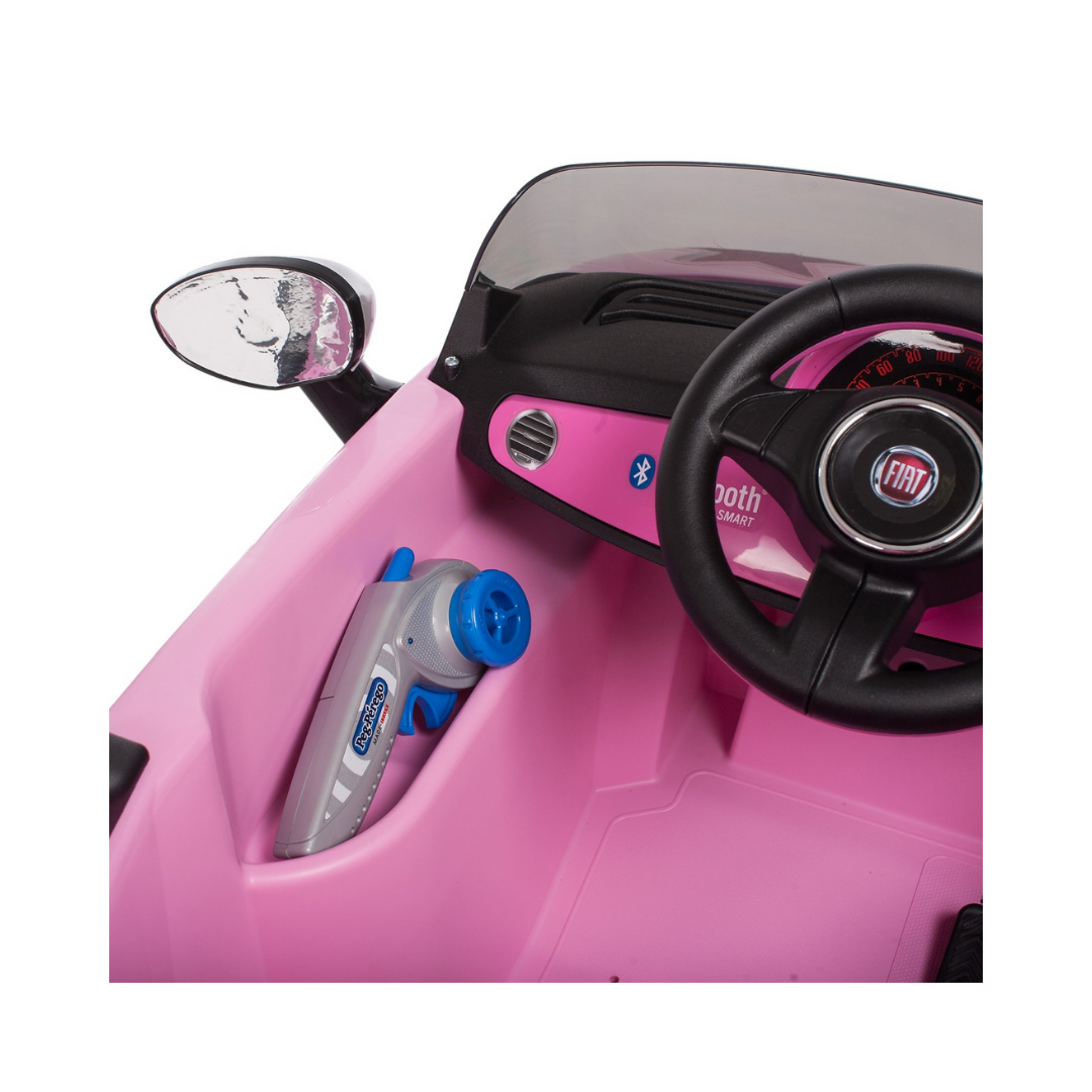 Fiat 500 with Remote Control - Pink (6V) - Image 10