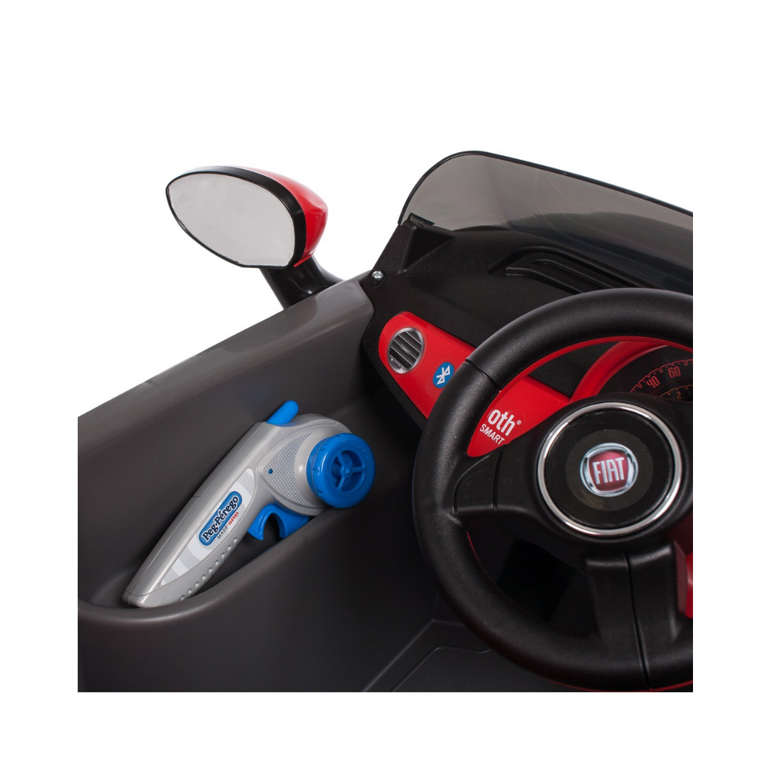 Fiat 500 with Remote Control - Grey (6V) - Image 10