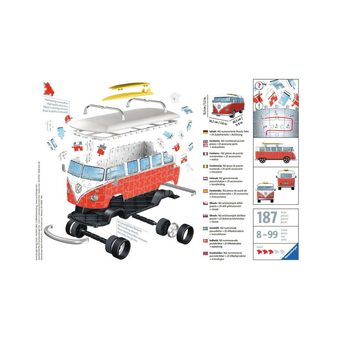 Volkswagen T1 - 3D Puzzle - 162 pcs - Image 3