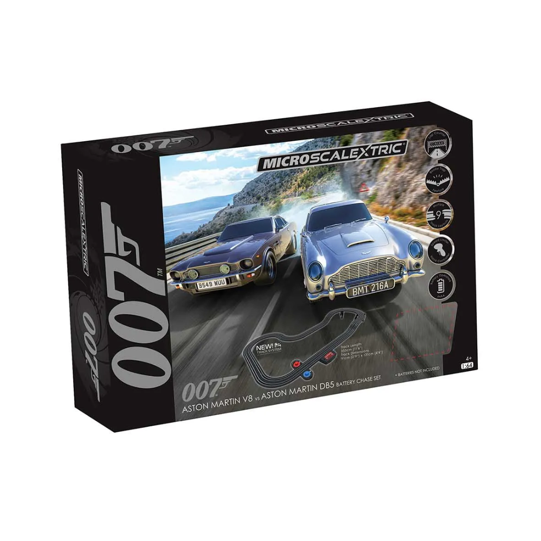 James Bond 007 Aston Martin DB5 vs V8 Race Set - Battery Powered Micro Scalextric