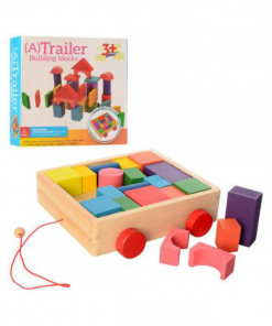 Wooden Trailer Building Blocks