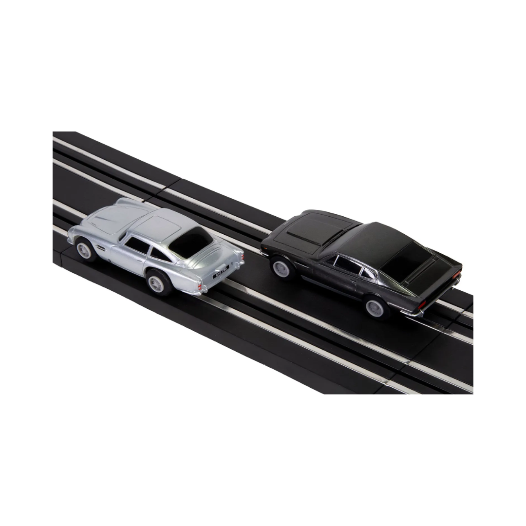 James Bond 007 Aston Martin DB5 vs V8 Race Set - Battery Powered Micro Scalextric - Image 4