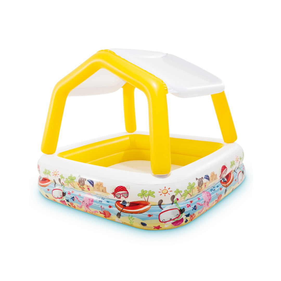 Sun Shade Inflatable Pool