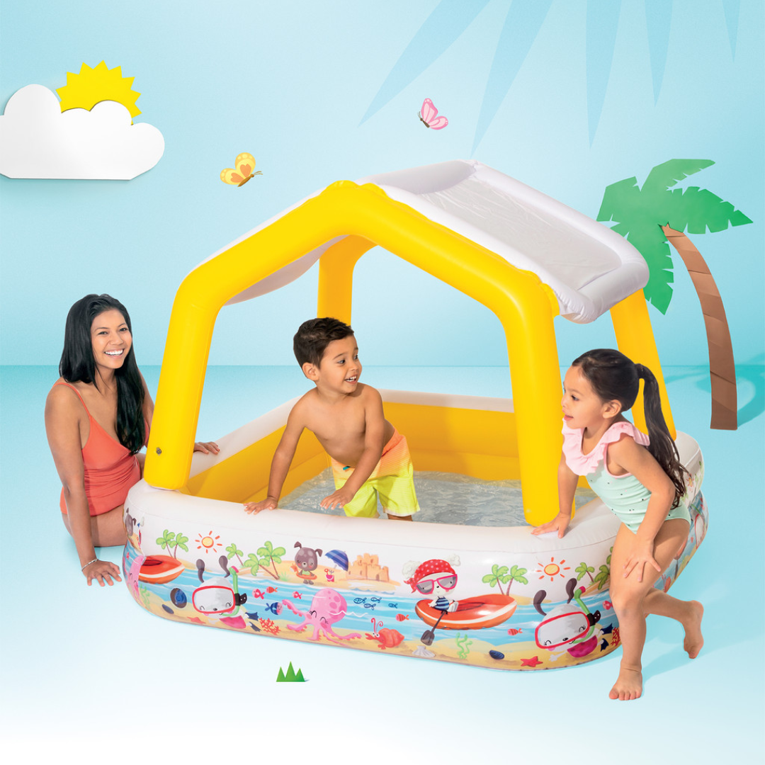 Sun Shade Inflatable Pool - Image 5